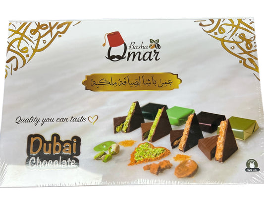 Mixed Dubai chocolate flavors