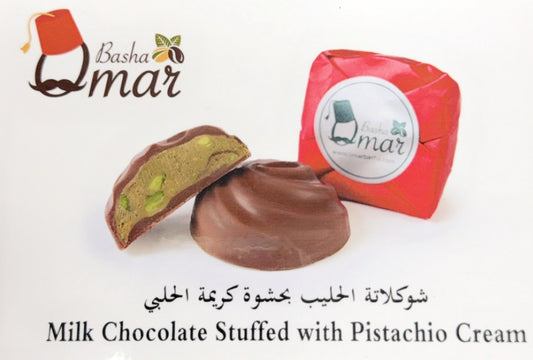 Milk Chocolate Stuffed with Pistachio Cream