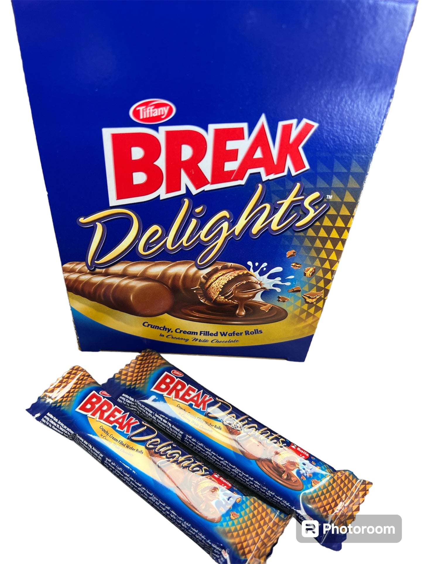 Break Delights Crunchy, Creamy Filled Wafer rolls